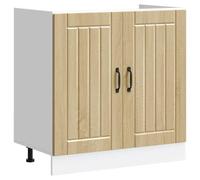 BOWEKAM Mobili,Armadi e stoccaggio,Armadi da cucina,Base lavabo Cabinet Lucca Sonoma Oak Engineered Wood
