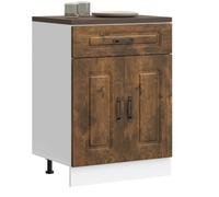 BOWEKAM Mobili,Armadi e stoccaggio,Armadi da cucina,Base per cucina Kalmar rovere affumicato legno ingegnerizzato
