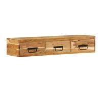 BOWEKAM Mobili,Armadi e stoccaggio,Armadi e rack di archiviazione multimediali,Mobile TV a parete 100x30x19 cm Acacia in legno massello