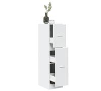 BOWEKAM Mobili,Armadi e stoccaggio,Armadietti e armadietti,Armadietto farmaceutico Bianco 30x41x118 cm Legno ingegnerizzato