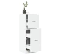 BOWEKAM Mobili,Armadi e stoccaggio,Armadietti e armadietti,Armadietto farmaceutico Bianco 40x41x118 cm Legno ingegnerizzato