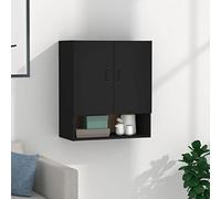 BOWEKAM Mobili,Armadi e stoccaggio,Armadietti e armadietti,Armadio a muro Nero 60x31x70 cm Legno ingegnerizzato