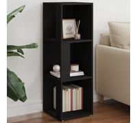 BOWEKAM Mobili,Armadi e stoccaggio,Armadietti e armadietti,Armadio ad angolo Nero 33x33x100 cm Legno Ingegnerizzato