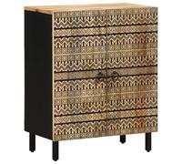 BOWEKAM Mobili,Armadi e stoccaggio,Armadietti e armadietti,Credenza 60x33.5x75 cm Legno grezzo massello mango