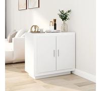BOWEKAM Mobili,Armadi e stoccaggio,Buffet & Credenze,Credenza Bianco 80x40x75 cm Legno Ingegnerizzato
