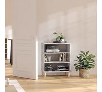 BOWEKAM Mobili,Armadi e stoccaggio,Buffet & Credenze,Credenza Grigio Cemento 57x35x70 cm Legno Ingegnerizzato