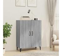 BOWEKAM Mobili,Armadi e stoccaggio,Buffet & Credenze,Credenza Grigio Sonoma 70x34x90 cm Legno Ingegnerizzato