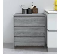BOWEKAM Mobili,Armadi e stoccaggio,Buffet & Credenze,Credenza Grigio Sonoma 70x41x75 cm Legno Ingegnerizzato