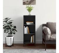 BOWEKAM Mobili,Armadi e stoccaggio,Buffet & Credenze,Credenza Nero 34.5x32.5x90 cm Legno Ingegnerizzato