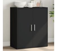 BOWEKAM Mobili,Armadi e stoccaggio,Buffet & Credenze,Credenza Nero 60x31x70 cm Legno Ingegnerizzato