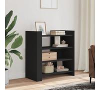 BOWEKAM Mobili,Armadi e stoccaggio,Buffet & Credenze,Credenza Nero 73.5x35x75 cm Legno Ingegnerizzato