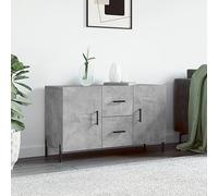 BOWEKAM Mobili,Armadi e stoccaggio,Buffet e credenze,Credenza Grigio cemento 100x36x60 cm Legno Ingegnerizzato
