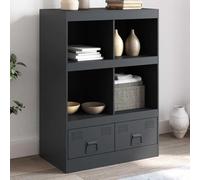 BOWEKAM Mobili,Armadi e stoccaggio,Buffet e credenze,Highboard Antracite 67x39x95 cm Acciaio