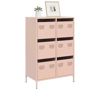 BOWEKAM Mobili,Armadi e stoccaggio,Buffet e credenze,Highboard Rosa 68x39x101.5 cm Acciaio