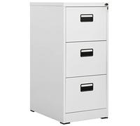 BOWEKAM Mobili,Armadi e stoccaggio,Schedari,Schedario Grigio chiaro 46x62x102.5 cm Acciaio