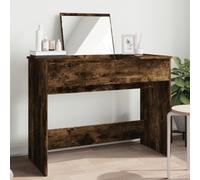 BOWEKAM Mobili, armadi e stoccaggio, unità di vanità, toletta per camera da letto, toeletta con specchio, rovere fumé, 100 x 45 x 76 cm