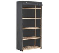 BOWEKAM Mobili,Armadi & Stoccaggio,Armadi & Armadi,Armadio Grigio 79x40x170 cm Tessuto