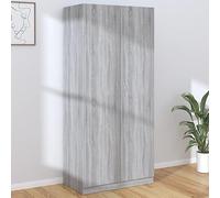 BOWEKAM Mobili,Armadi & Stoccaggio,Armadi & Armadi,Armadio Grigio Sonoma 90x50x200 cm Legno Ingegnerizzato