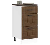 BOWEKAM Mobili,Armadi & Stoccaggio,Armadi da cucina,Base Cabinet Lucca Brown Oak Engineered Wood