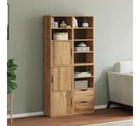 BOWEKAM Mobili,Armadi & Stoccaggio,Buffet & Credenze,Armadietti Laterali 4 pz ODDA 40x24x79 cm Legno Massello Pino