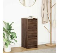 BOWEKAM Mobili,Armadi & Stoccaggio,Buffet & Credenze,Credenza Rovere Marrone 29.5x34x76 cm Legno Ingegnerizzato