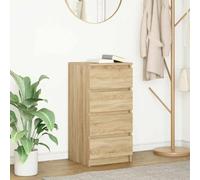 BOWEKAM Mobili,Armadi & Stoccaggio,Buffet & Credenze,Credenza Rovere Sonoma 37.5x35x76 cm Legno Ingegnerizzato