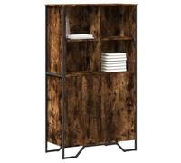 BOWEKAM Mobili,Armadi & Stoccaggio,Buffet & Credenze,Highboard Rovere Affumicato 79.5x35.5x137.5 cm Legno ingegnerizzato