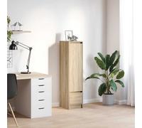 BOWEKAM Mobili,Armadi & Stoccaggio,Buffet & Credenze,Highboard Rovere Sonoma 29.5x34x119.5 cm Legno Ingegnerizzato