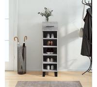 BOWEKAM Mobili,Armadi & Stoccaggio,Scarpiera Grigio Sonoma 30x35x105 cm Legno Ingegnerizzato