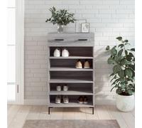 BOWEKAM Mobili,Armadi & Stoccaggio,Scarpiera Grigio Sonoma 60x35x105 cm Legno Ingegnerizzato