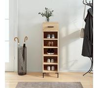 BOWEKAM Mobili,Armadi & Stoccaggio,Scarpiera Rovere Sonoma 30x35x105 cm Legno Ingegnerizzato