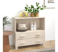 BOWEKAM Mobili,Armadi & Storage,Buffet & Credenze,Credenza HAMAR Marrone Miele 85x35x80 cm Legno massello di pino