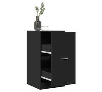 BOWEKAM Mobili, Armadietti e armadietti, Armadietto da farmacia, nero, 40 x 41 x 77,5 cm, in legno
