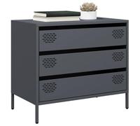 BOWEKAM Mobili, Armadietti e stoccaggio, Buffet & Credenze, CredenzaAntracite 68x39x58,5 cm Acciaio laminato a freddo