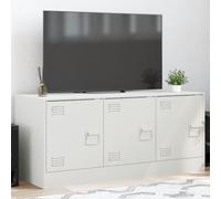 BOWEKAM Mobili,Centri di intrattenimento e supporti TV,Mobile TV Bianco 99x39x44 cm Acciaio
