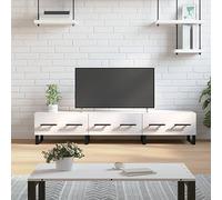 BOWEKAM Mobili, centri di intrattenimento e supporti TV, mobile TV bianco lucido 150 x 36 x 30 cm in legno ingegnerizzato