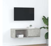 BOWEKAM Mobili,Centri di intrattenimento e supporti TV,Mobile TV Grigio cemento 80x31x25.5 cm Legno Ingegnerizzato