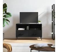 BOWEKAM Mobili,Centri Intrattenimento & Porta Tv,Mobile TV Nero 80x36x50 cm Legno Ingegnerizzato