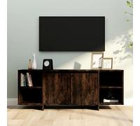 BOWEKAM Mobili,Centri Intrattenimento & Porta Tv,Mobile TV Rovere Affumicato 130x35x50 cm Legno Ingegnerizzato