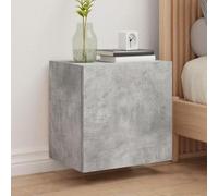 BOWEKAM Mobili,Centri Intrattenimento & Supporti Tv,Armadi TV 2 pz Grigio Cemento 40.5x30x40 cm Legno Ingegnerizzato