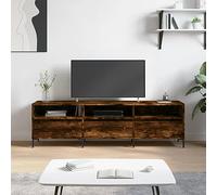 BOWEKAM Mobili,Centri Intrattenimento & Supporti TV,Mobile TV Rovere Affumicato 150x30x44.5 cm Legno Ingegnerizzato