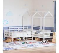 BOWEKAM Mobili,Letti & Accessori,Letti & Telai,Divano letto e panca Set con tetto senza materasso Bianco 80x200 cm