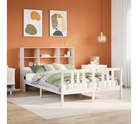 BOWEKAM Mobili,Letti & Accessori,Letti & Telai,Letti Letto senza Materasso Bianco 140x200cm Legno massello di pino