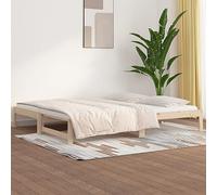 BOWEKAM Mobili,Letti & Accessori,Letti & Telai,Letto estraibile senza materasso 2x(80x200) cm legno massello pino
