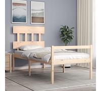BOWEKAM Mobili,Letti & Accessori,Letti & Telai,Letto Senior senza Materasso 90x200 cm Legno Massello