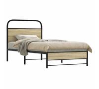 BOWEKAM Mobili,Letti & Accessori,Letti & Telai,Struttura letto senza materasso 80x200 cm Rovere Sonoma Legno Ingegnerizzato