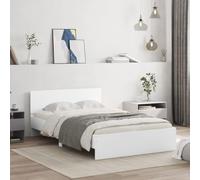 BOWEKAM Mobili,Letti & Accessori,Letti & Telai,Struttura letto senza materasso Bianco 120x190 cm Piccolo Matrimoniale