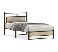 BOWEKAM Mobili,Letti & Accessori,Letti & Telai,Struttura letto senza materasso Rovere Sonoma 100x190 cm Legno Ingegnerizzato