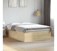 BOWEKAM Mobili,Letti & Accessori,Letti & Telai,Struttura letto senza materasso Rovere Sonoma 140x190 cm