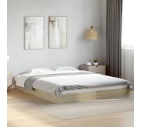 BOWEKAM Mobili,Letti & Accessori,Letti & Telai,Struttura letto senza materasso Rovere Sonoma 160x200 cm Legno Ingegnerizzato